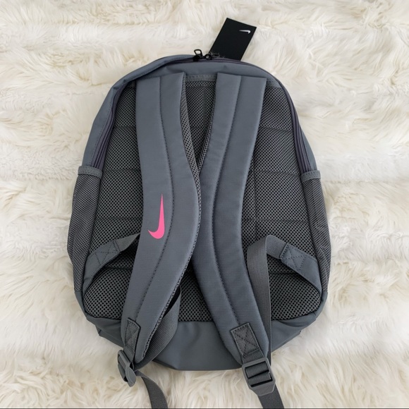 grey and pink nike bag